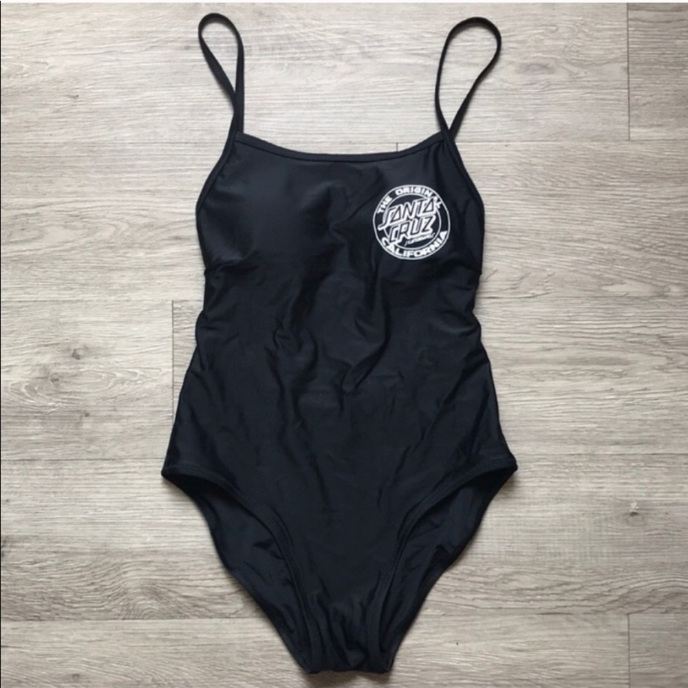 Black Santa Cruz Swimsuit vintage RARE